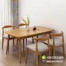 Meja Makan 4 Kursi Model Minimalis Dari Kayu Jati