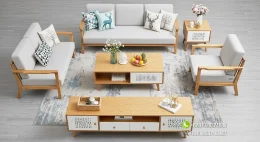 Set Kursi Sofa Minimalis Modern Kekinian
