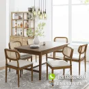 Set Meja Makan Kayu Jati Minimalis Terbaru