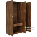 Lemari Pakaian 3 Pintu Kayu Jati