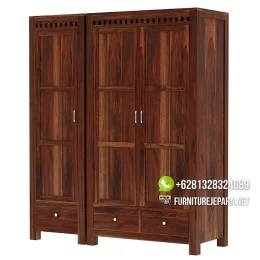Lemari Pakaian Kayu Jati Minimalis Terbaru