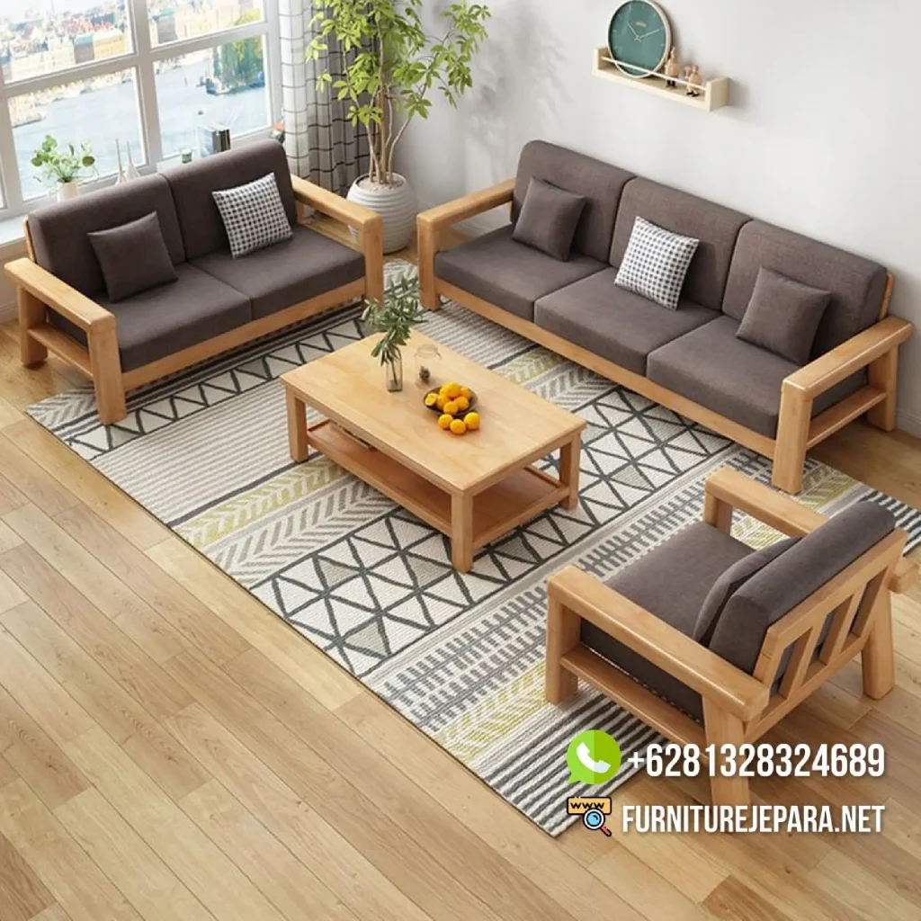 Jual Kursi Tamu Kayu Jati Minimalis Modern