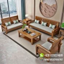 Kursi Tamu Mewah Jati Minimalis Bantal Lepas