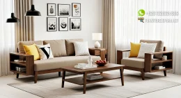 Sofa Tamu Minimalis Jati Premium Jepara